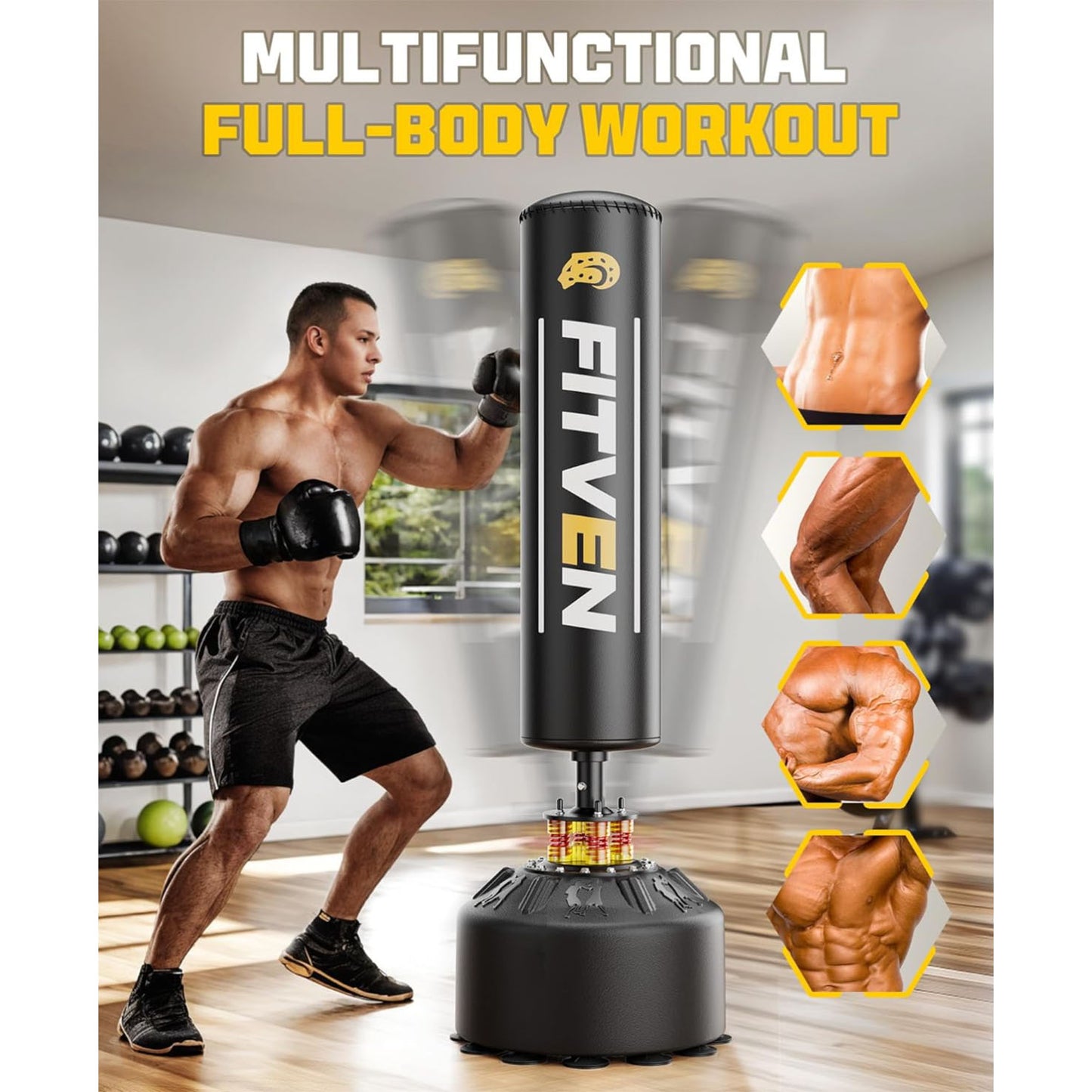 FITVEN |  Standing Punching Bag