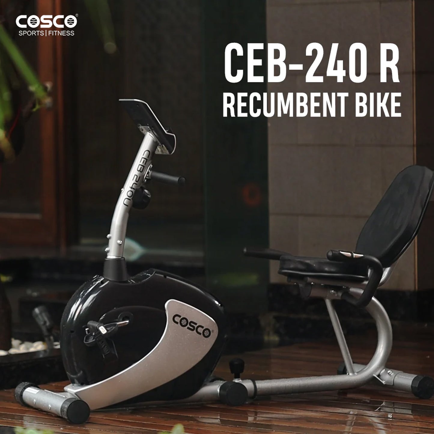 CEB-240R Recumbent Bike With 4kg Flywheel & Manual Tension